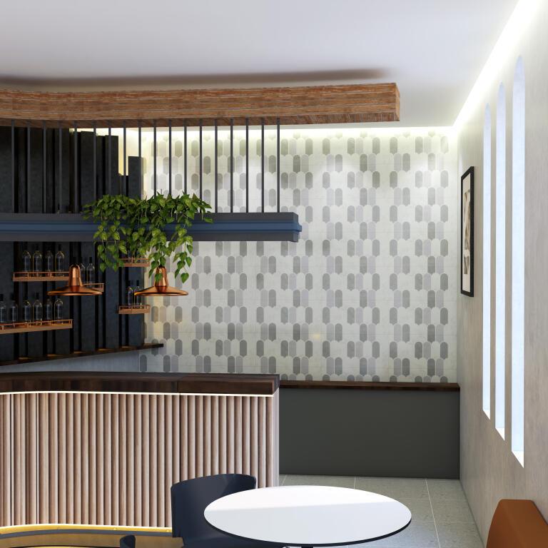 Water Drop Montage Mix Grey