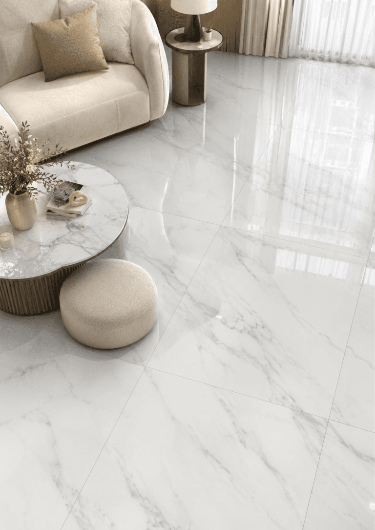 SOREVIA STONE (White) — Polished Glazed Porcelain