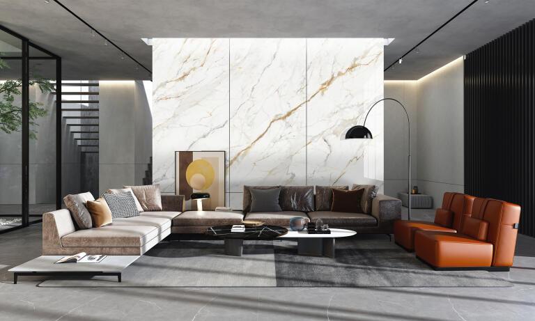 Sintered Stone Cararra Golden